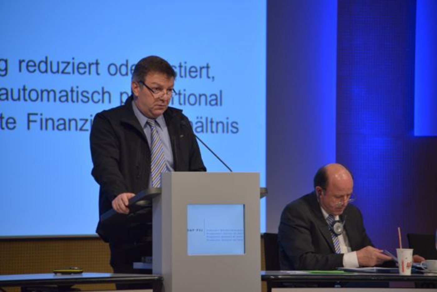 Ruedy Schnider, Präsident der Thurgauer Milchproduzenten, bei seinem Votum. 