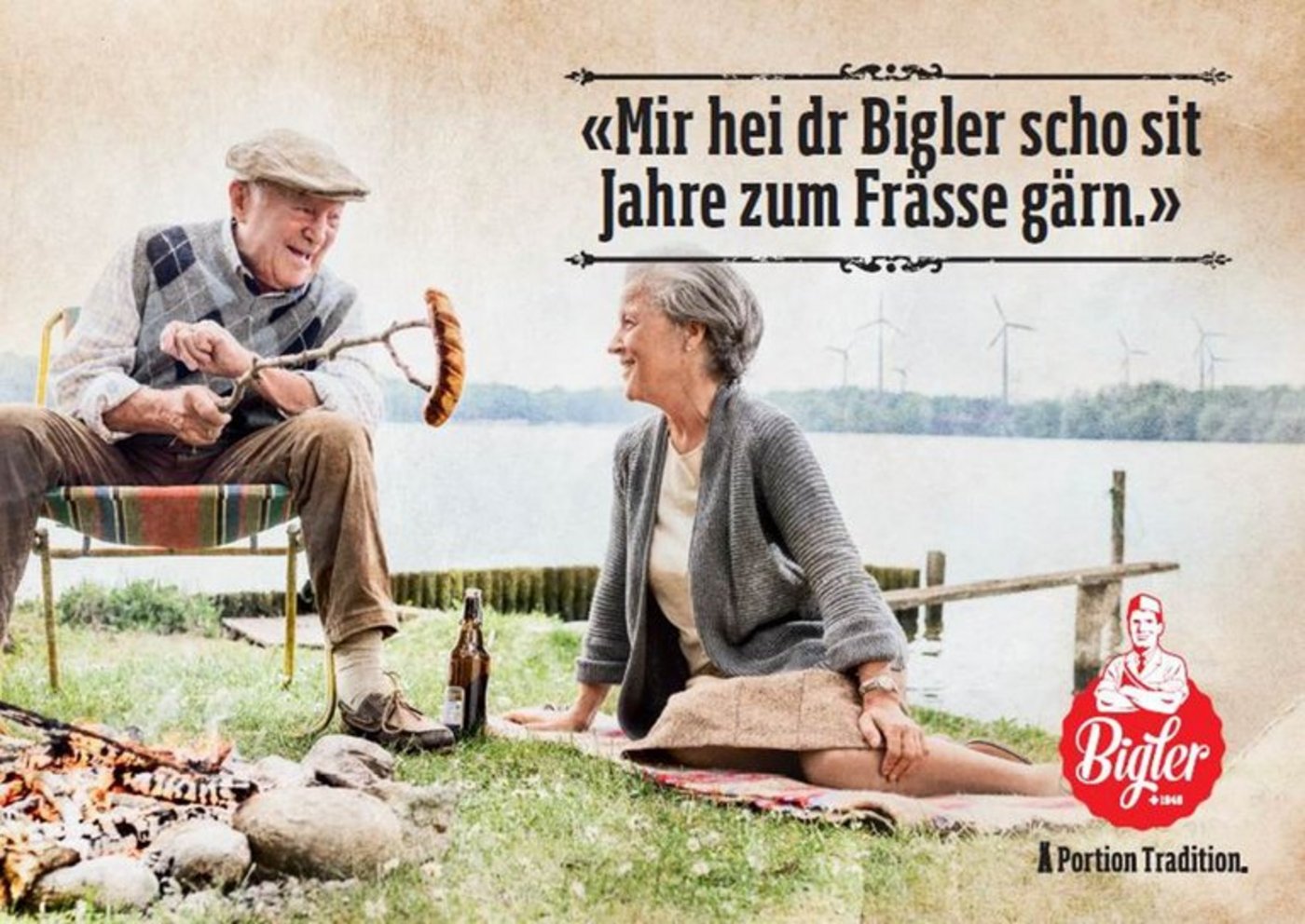 Die neuen Werbebilder sollen Tradition und Moderne verbinden. (Bild Bigler AG)