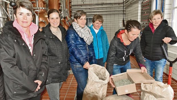 Diese Frauen produzi Diese Frauen produzieren neun der 42 Kräuter, die im Likör Appenzeller Alpenbitter drin sind.