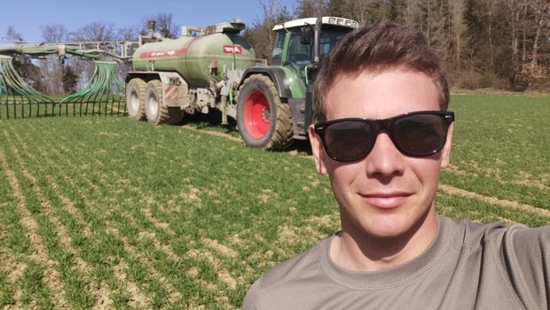 Florian von Rotz aus Dändlikon ZH ist in der Zweitausbildung und befindet sich im zweiten Lehrjahr zum Landwirt. (Bild zVg)