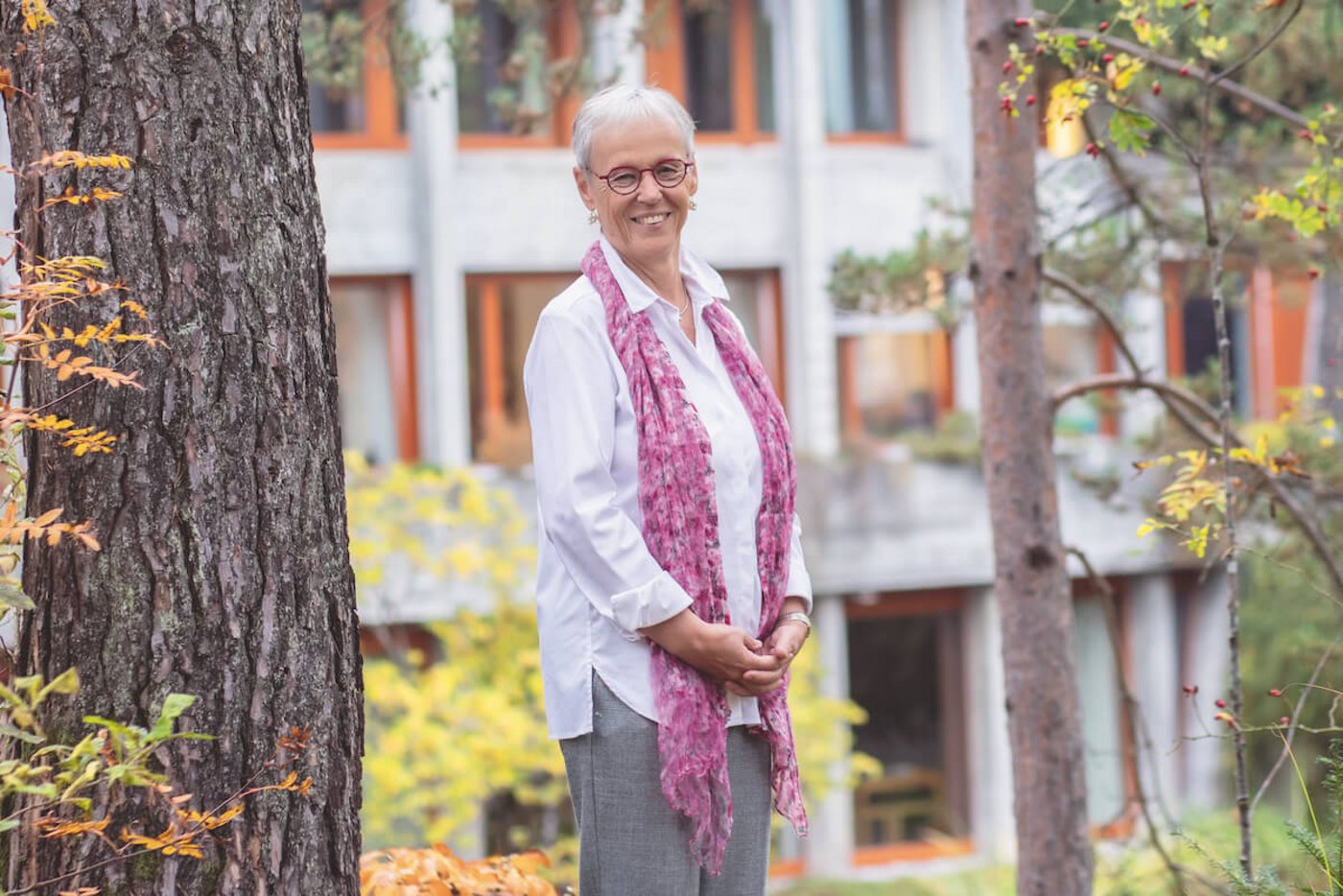 Ursula Popp lebt und arbeitet im Lasalle-Haus in Bad Schönbrunn. (Foto: Pia Neuenschwander)