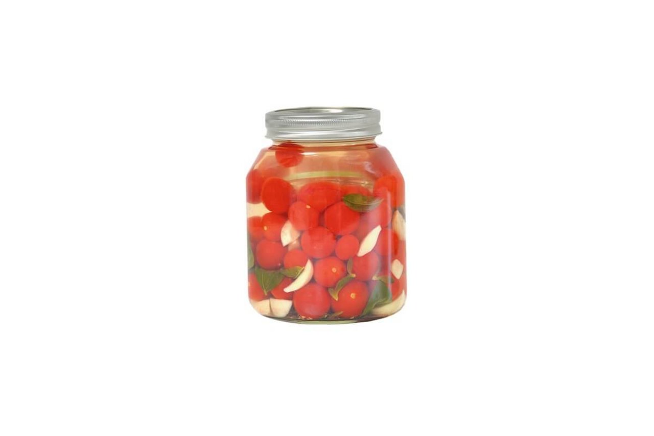 Schnell fermentierte Tomaten. 