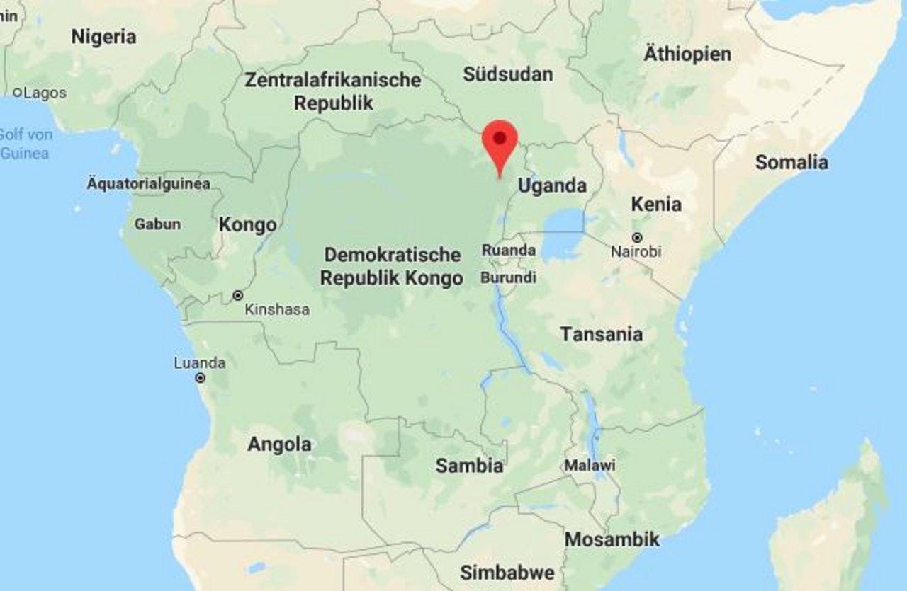 Im Ost-Kongo fordern Kämpfe um Land viele Tote. (Screenshot Google Maps)