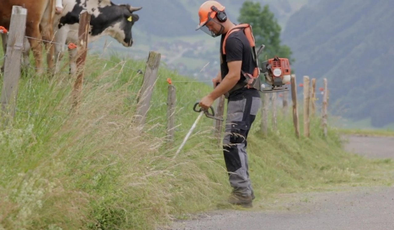 Marcel Mathis mag die Freiheiten, die ihm die Landwirtschaft bietet. (Bild Screenshot BauZ)