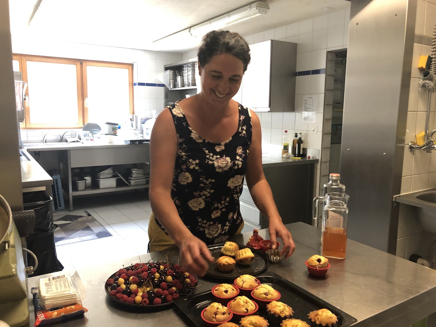 Andrea Schmidlin-Meury verwendet gerne alte, beinahe in Vergessenheit geratene Obstsorten für ihre Desserts. (Bild lja)