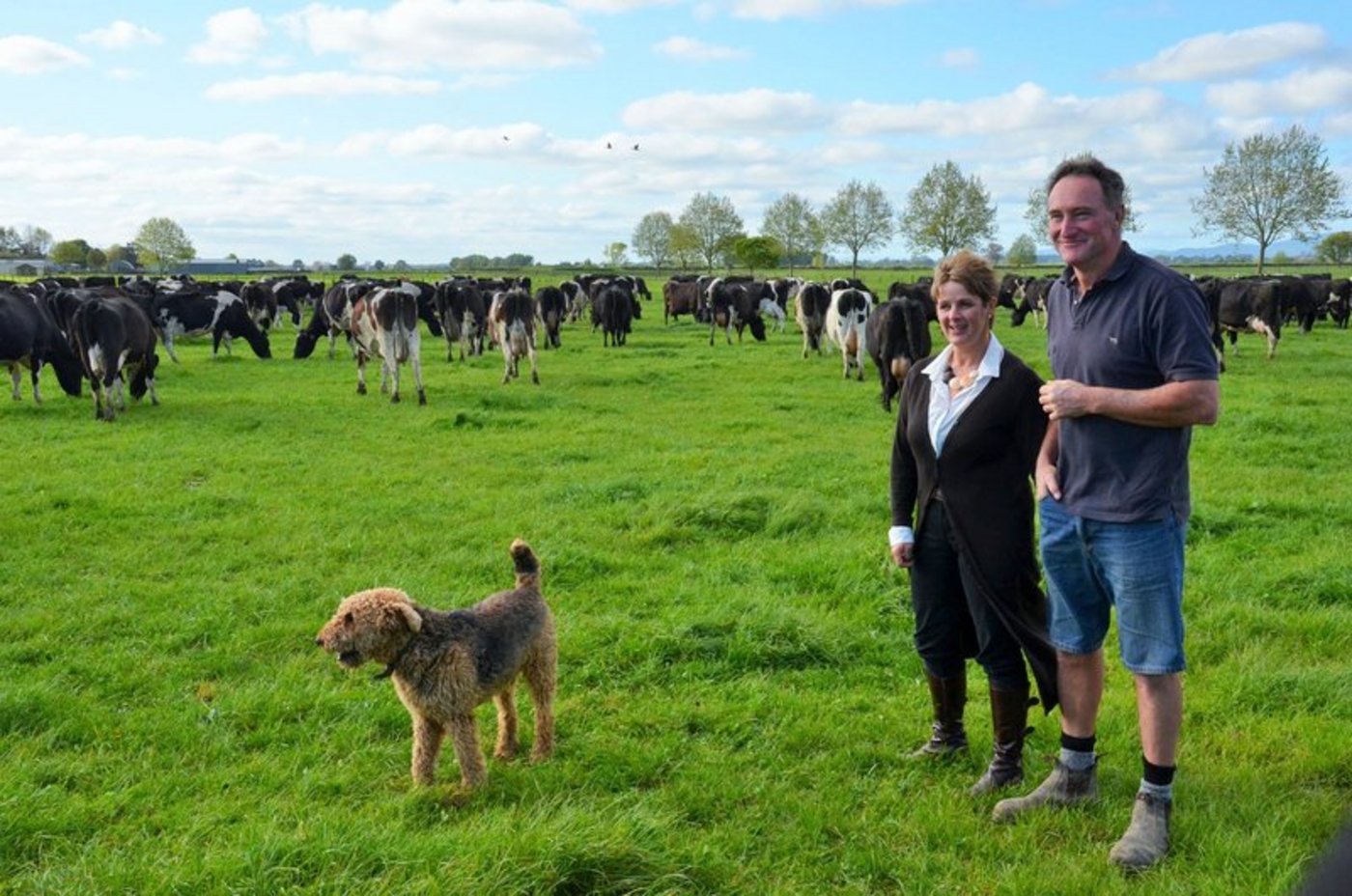 Sue und David Fish betreiben 3 Farmen mit 1'270 Milchkühen und 458 Hektaren Grünland. (Bilder Markus Rediger)