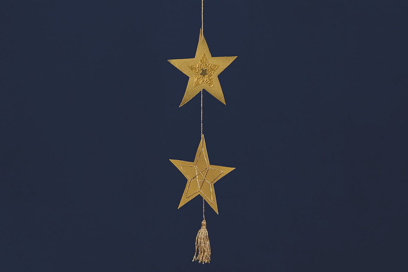 Advent: Sternen-Girlande zum Selbermachen. (Foto: Miriam Kolmann)