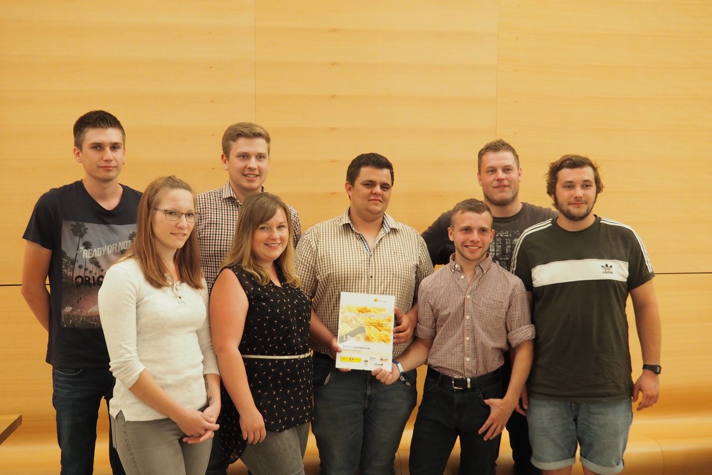 Das Team «Dehr international» der deutschen Fachschule Haldensleben kam auf  den 3. Platz.