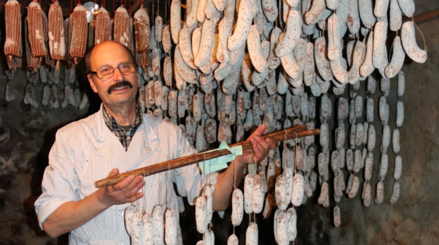 Renato Chiesa, Metzger im Bergell, sucht einen Nachfolger.
