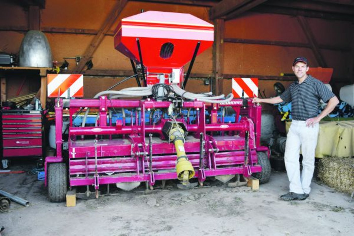 Der Geohobel ist die wichtigste Maschine auf dem Betrieb.