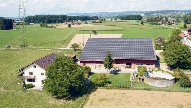 Der Bucherhof in Mühlau: Schon 2015 wurde die Scheune mit einer PV-Anlage auf dem Dach versehen, der Strom wird grösstenteils verkauft. 2022 folgte eine weitere Anlage auf dem Hausdach, vor allem für den Eigenverbrauch des Stromes. 
