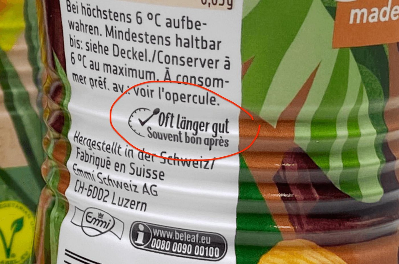 Unter anderem vegane «Beleaf»-Produkte werden als erstes mit dem neuen Hinweis versehen. (Bild zVg)
