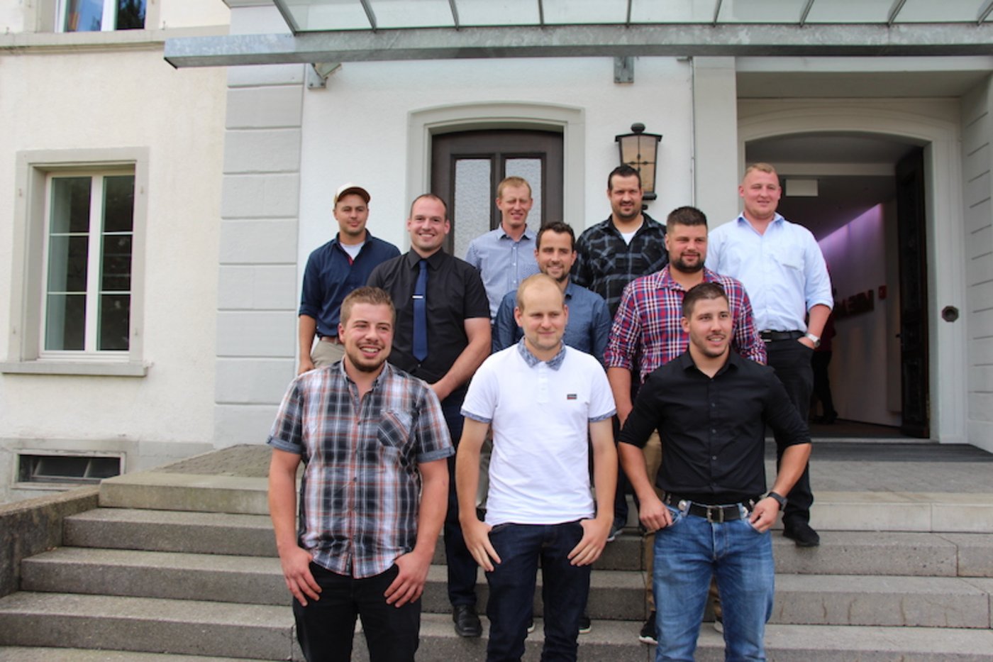 Eine zufriedene Gruppe vom Schluechthof. (Bild Agriprof)