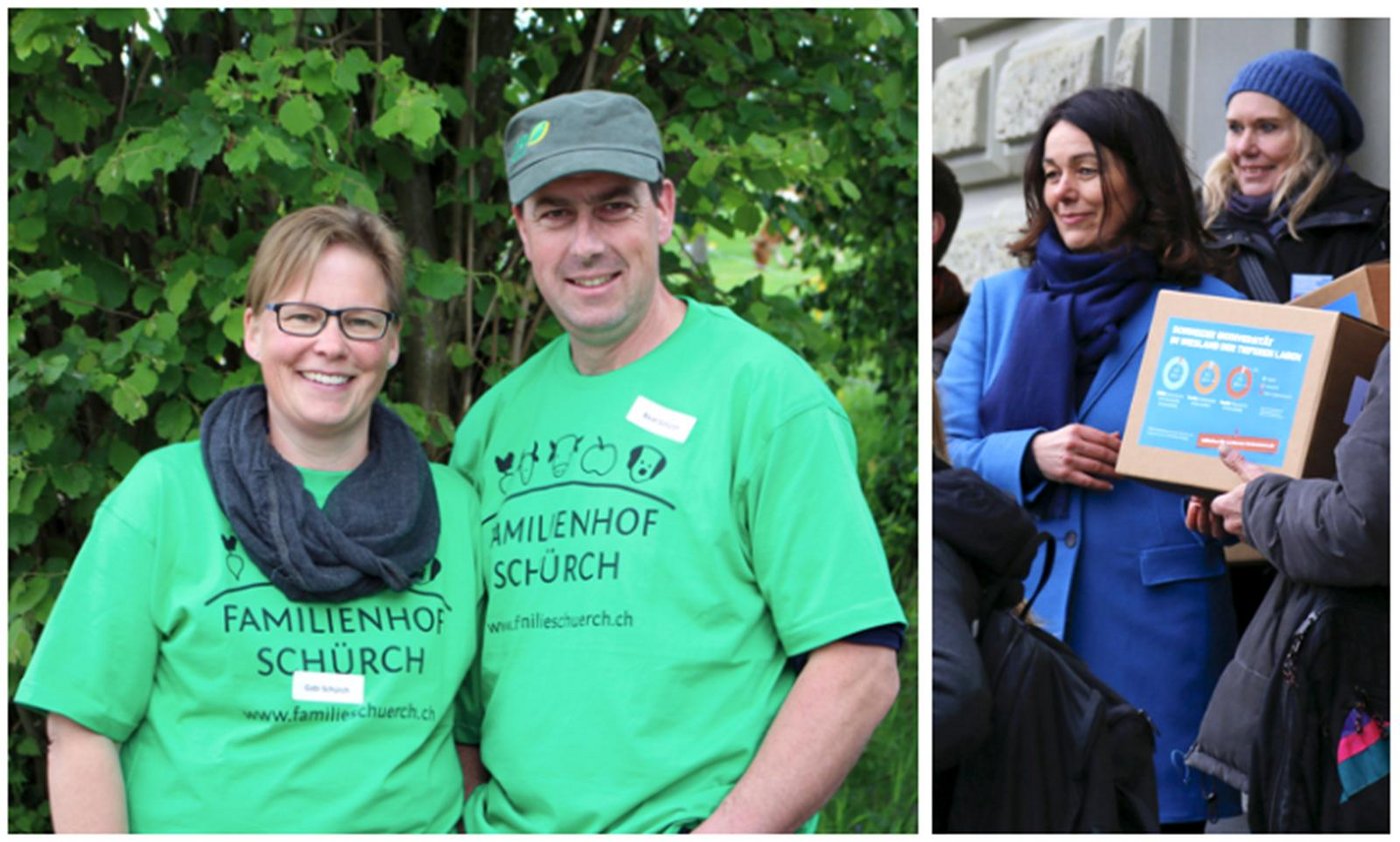 Biobäuerin Gabi Schürch (links) hat kein Interesse mehr, Trinkwasser-Initiantin Franziska Herren zu treffen. (Bilder Archiv)