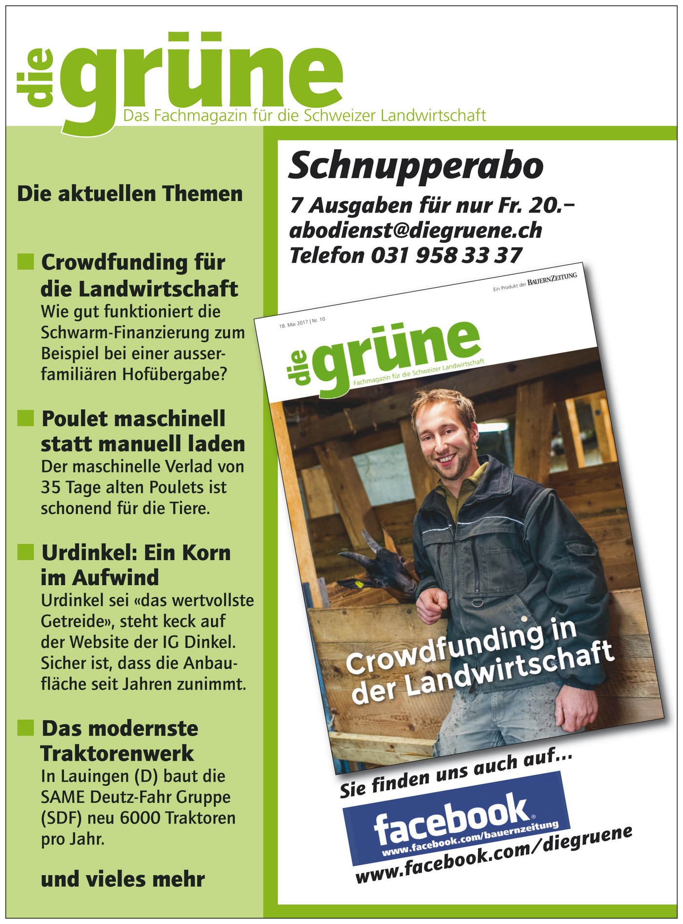 Die aktuellen Themen im Fachmagazin für die Landwirtschaft. (Bild Kurt Woodtli)