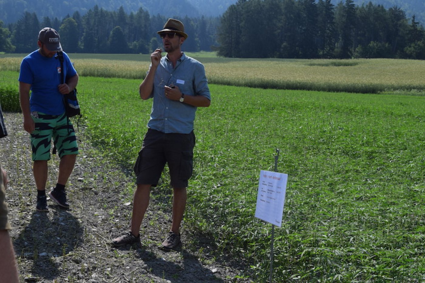 Der Hanfanbau ist nichts Neues im Kanton Graubünden, zwischenzeitlich geriet er in Vergessenheit. Das will die AlpenPionier AG mit Emanuel Schütt (r.) ändern. Das Jungunternehmen ist auf Bioproduzentensuche.