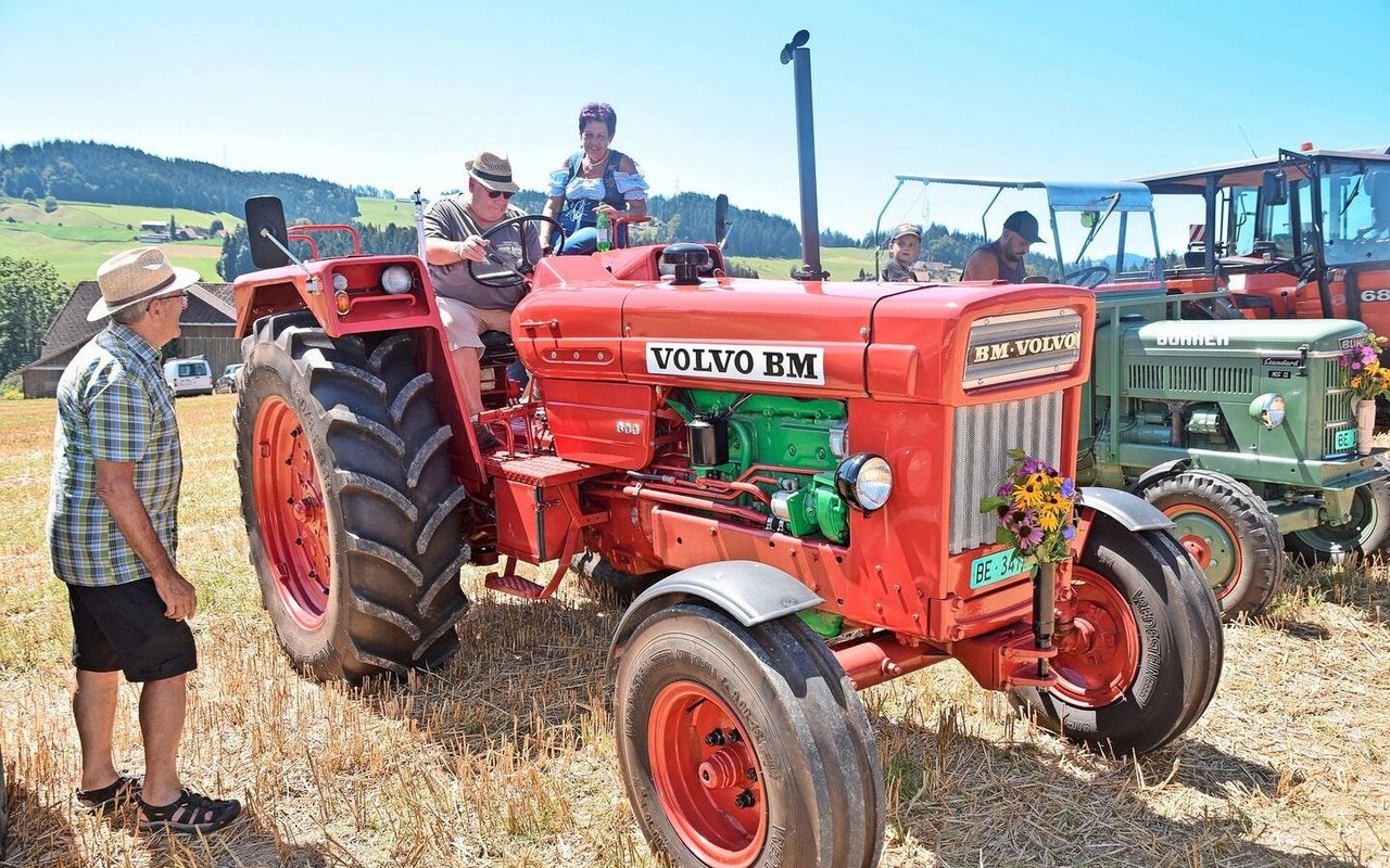 Sieht man nicht mehr oft: den Volvo-BM-Traktor. Der Koloss konnte schon mit 96 PS auftrumpfen. 