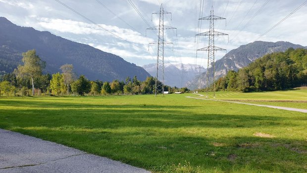 Auf diesem Feld ents Auf diesem Feld entsteht der Kompostplatz von Flurin Frigg und Martin Mark für Mist und Grüngut.