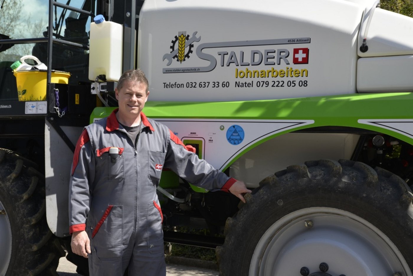 Andre Stalder hat mit der 24-m-Grim GK bereits 10 Prozent Mitteleinsparung. (Bild: Katharina Scheuner)