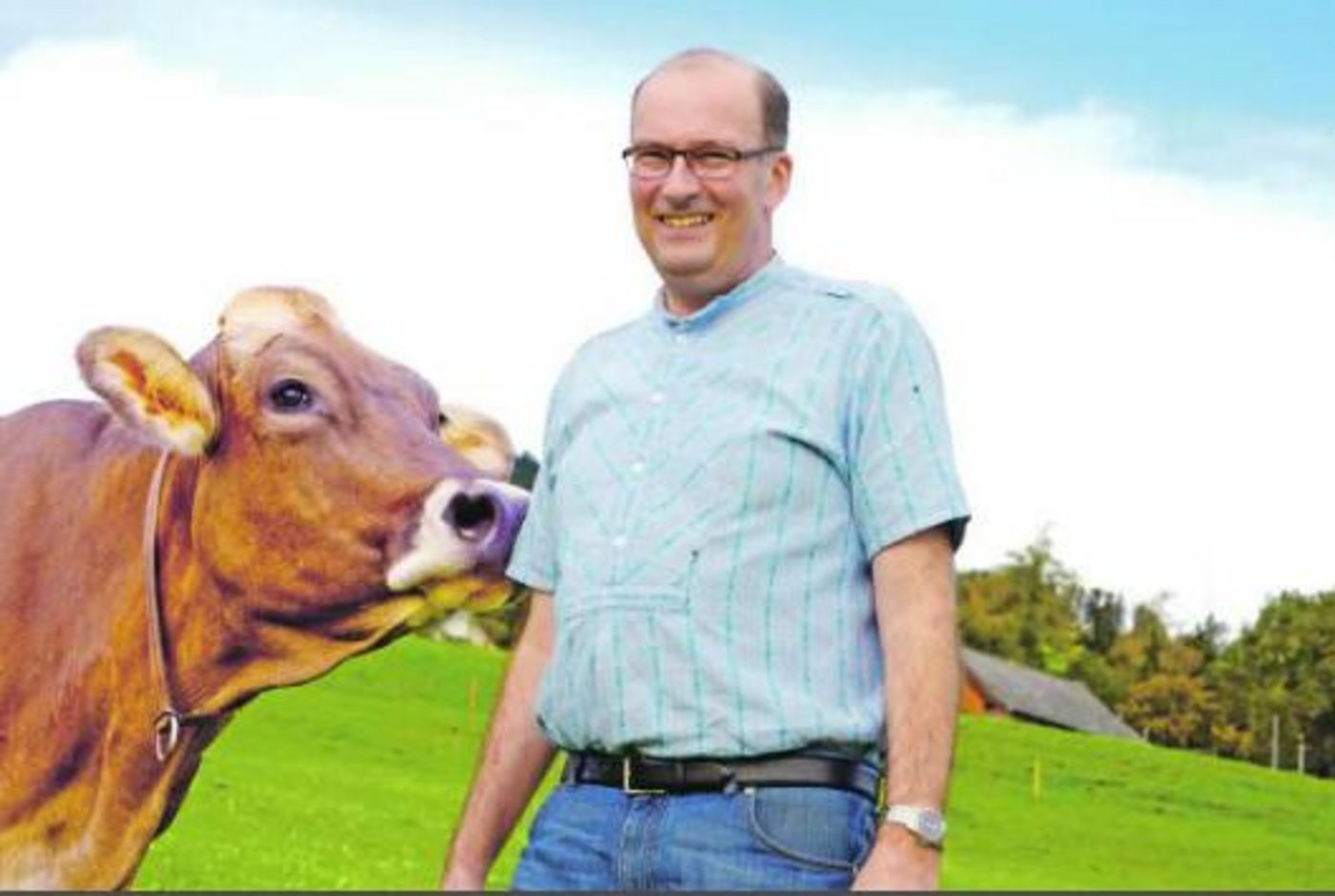 Bio-Bauer Markus Ritter sagt, dass er sich mit Leidenschaft für die Zukunft der Schweizer Landwirtschaft einsetzt. Dabei kommen die eigenen Kühe manchmal etwas zu kurz. (Bild hja)
