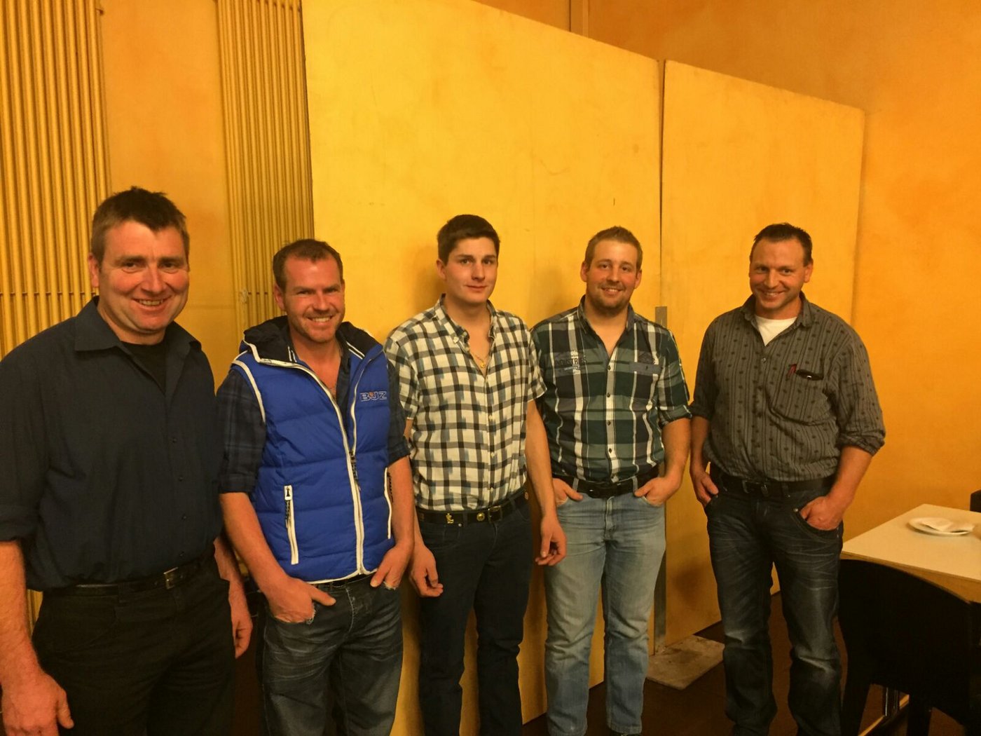 Die Nominierten (v.l.n.r.): Abraham Aellig, Toni Perren, Jan Jungen, Daniel Trachsel, Christian Stucki. (Bild: zVg)