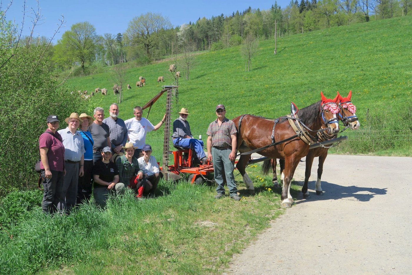 Die Teilnehmenden und Instruktoren des Kurses "Schaffe met Ross". (Bilder Paul Müri)