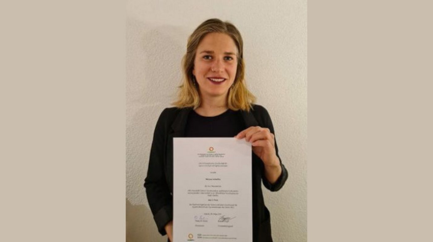 Mirjam Schleiffer gewann den diesjährigen Nachwuchspreis der SGA. (Bild SGA)