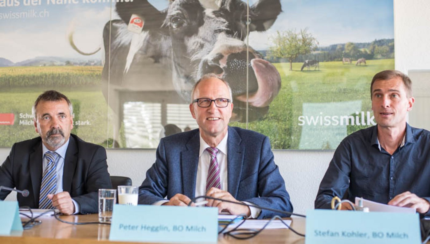 Wurde ihm auch das BOM-Präsidium zum Verhängnis: Peter Hegglin (m.) mit SMP-Präsident Hanspeter Kern und BOM-Geschäftsführer Stefan Kohler. (Bild hja)