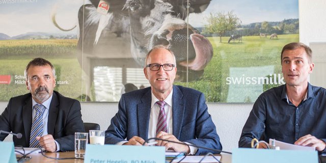 Wurde ihm auch das BOM-Präsidium zum Verhängnis: Peter Hegglin (m.) mit SMP-Präsident Hanspeter Kern und BOM-Geschäftsführer Stefan Kohler. (Bild hja)