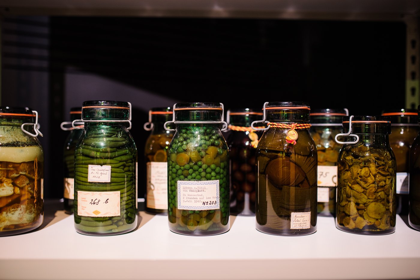 90 Jahre in Gläsern aufbewahrt. (Bild Alimentarium)