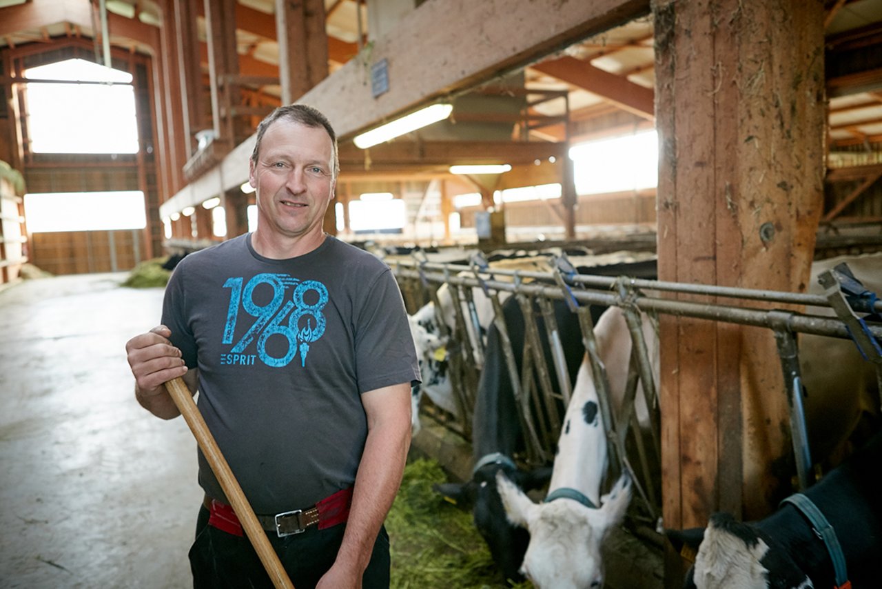 Philippe Buillard ist Milchproduzent und Vorstands-Mitglied bei der Sortenorganisation Vacherin Fribourgeois. (Bild Vacherin Fribourgeios)