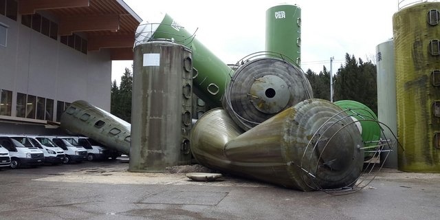 Auch auf dem Areal der "Rotaver Composites AG" in Ramsei hat der Wintersturm Burglind gewütet. (Bild zVg)