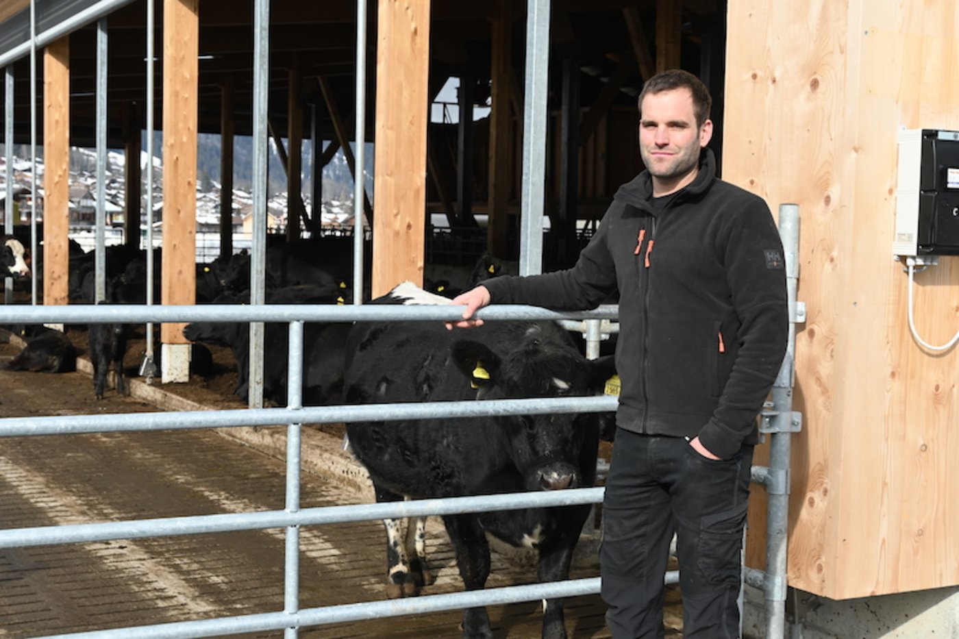 David von Känel ist zufrieden mit seinem neuen Stall. 