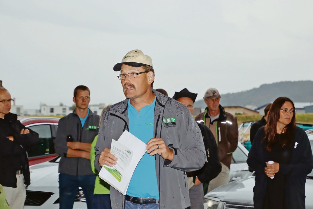 Hansueli Graf ist Präsident des Vereins Landenergie Schaffhausen. Das grosse Interesse von Landwirten und Landwirtinnen am Fachabend Biomasse hat ihn gefreut. (Bild Roland Müller)