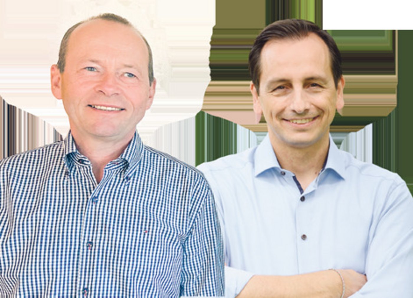 Lucius Tamm, Direktionsmitglied am FiBL und Roman Mazzotta, CEO von Syngenta Schweiz. (Bilder akr, zVg)