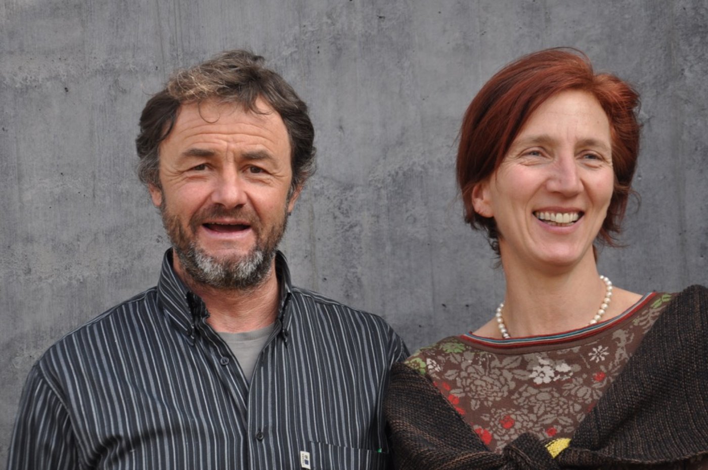 Claudio Gregori neben der scheidenden Präsidentin Claudia Lazzarini. (Bild nb)