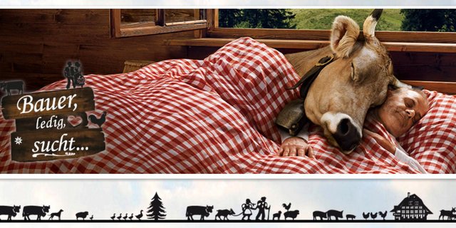 Bei "Bauer, ledig, sucht" wird publikumsintensiv nach einer Partnerin für Bauern gesucht. Mittlerweile fast weltweit. (Bild 3+)