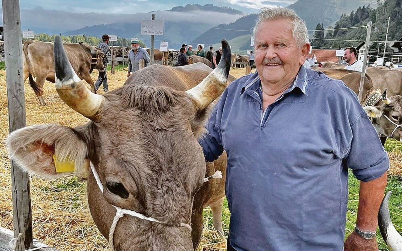 Der 86-jährige Wisel Wiget hat noch keine der 70 Austragungen der Ybriger Viehschau verpasst.