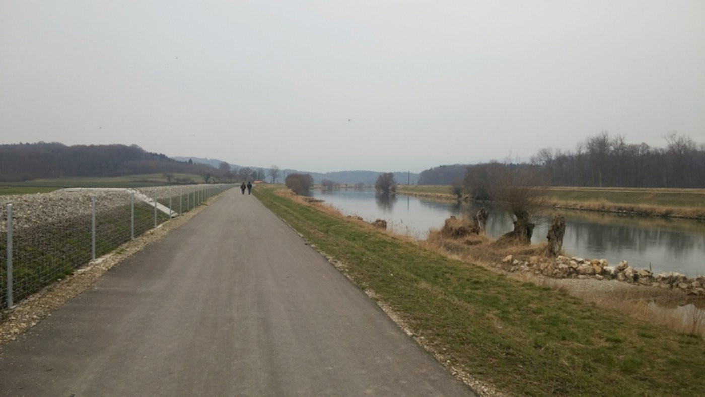 Der Hagneckkanal wurde während der 1. Juragewässerkorrektion erbaut und leitet die Aare in den Bielersee. Dadurch konnte bisher nicht nutzbares Land bewirtschaftet werden. (Bild ji)