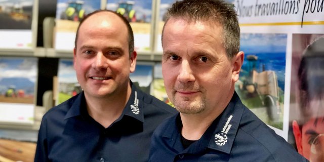 Die Lohnunternehmer Schweiz haben mit Oskar Schenk (rechts) einen neuen Präsidenten. Er ist Nachfolger von Nicolas Pavillard (links).