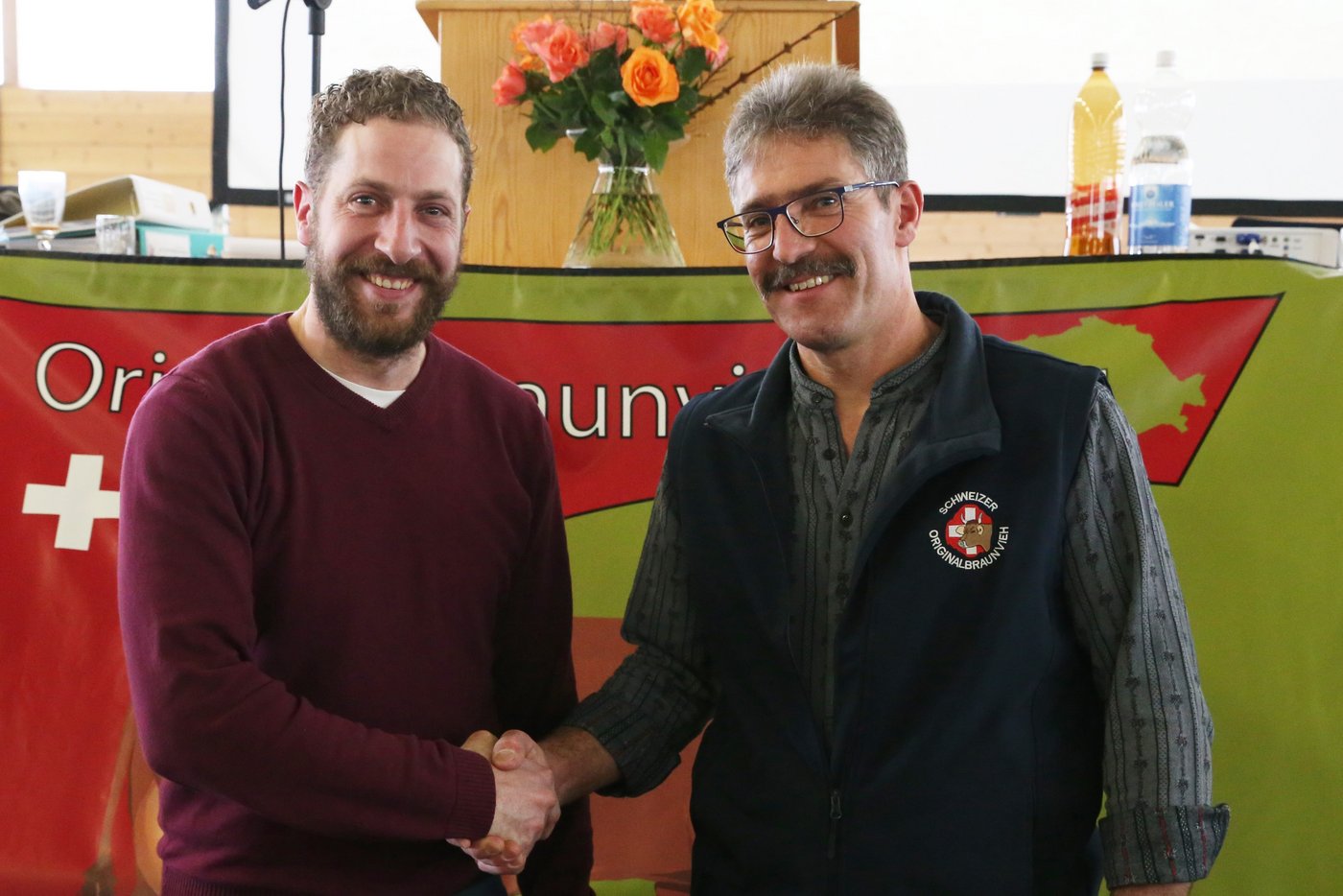 Geschäftsführer Tobias Hofmann (li) und Präsident Felix Honegger konnten auf ein überaus erfolgreiches Verbandsjahr zurückblicken. (Bild reb)