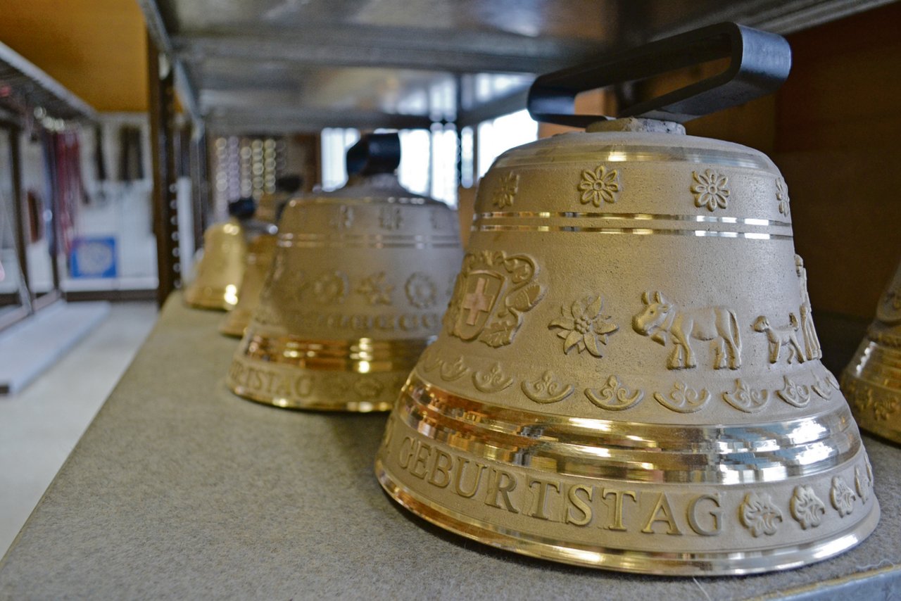 Rund die Hälfte aller Aufträge der Glockengiesserei Gusset sind Geschenke für spezielle Anlässe, so wie diese Glocke hier.