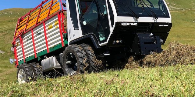 Den Schiltrac Swisstrans hätte man heuer an der Agrimesse zu sehen bekommen – einfachste Bedienung bei maximaler Nutzlast und 175 PS bei geringstem Bodendruck. (Bild Schiltrac)