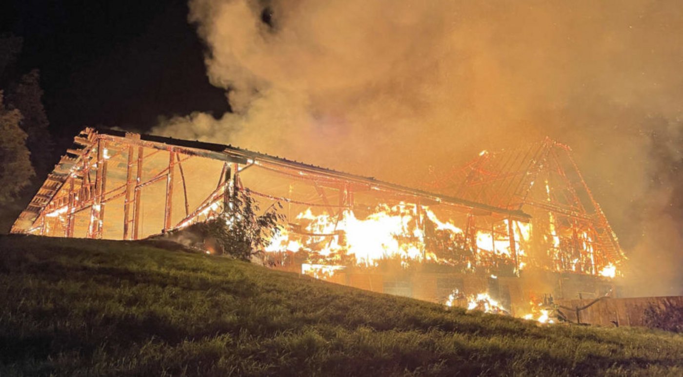 Der Brand sei um 23.20 Uhr in der Nacht auf Mittwoch ausgebrochen. (Bild Kapo LU)