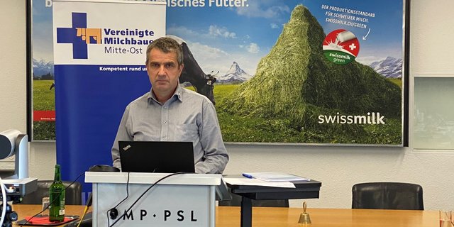 Vizepräsident Urs Werder führte durch die virtuelle Delegiertenversammlung der VMMO. Diese fand am Sitz und mit den technischen Infrastrukturen der SMP statt. (Bild VMMO)