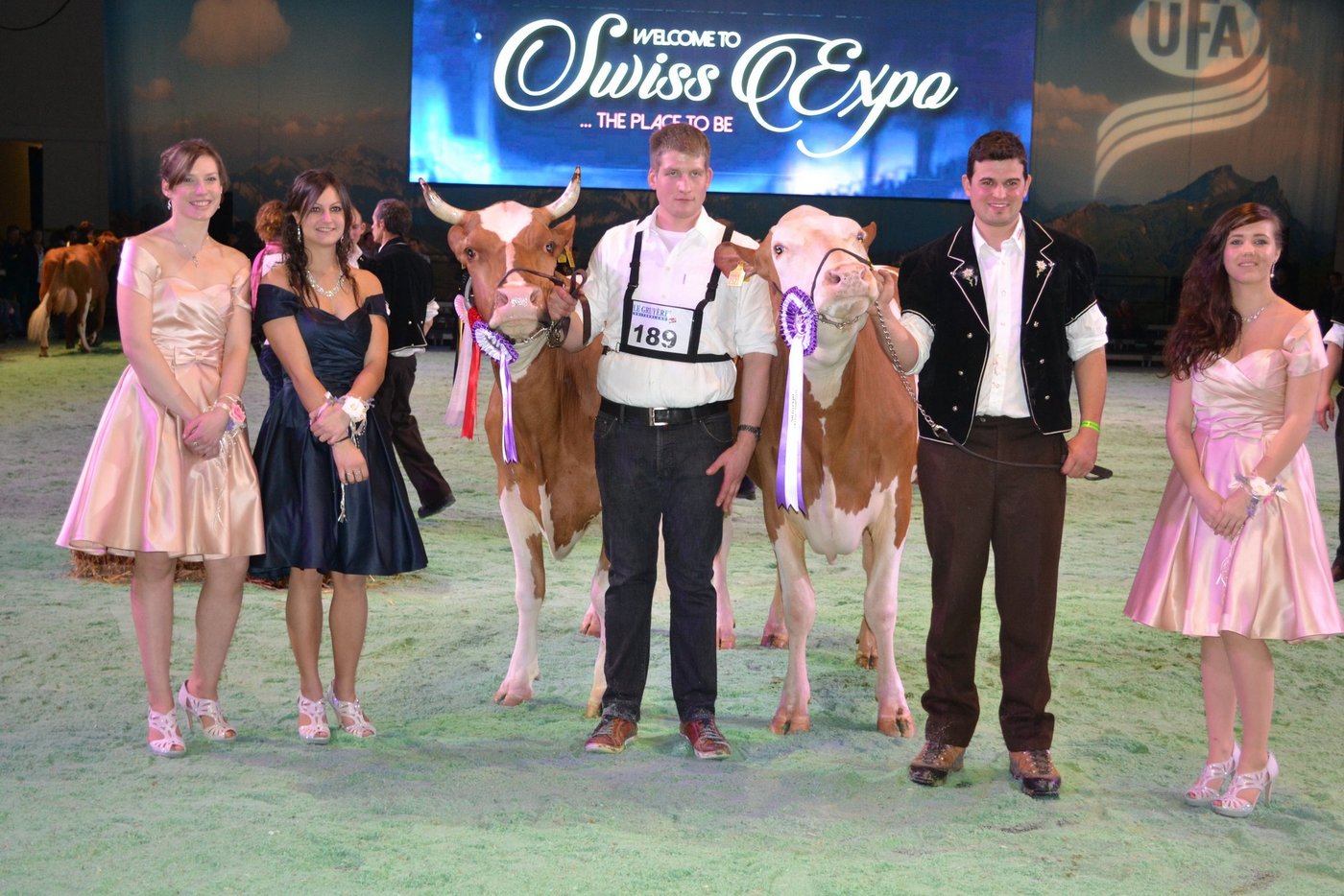 Champion (rechts): Famber Vinos Fortuna, Christian und Ueli Berger, Aeschi  Reserve Champion: Alfredo Somalia, Michael Steffen, Ortschwaben