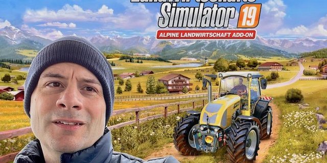 Christian Ammann ist einer der Erfinder des Videospiels «Landwirtschafts-Simulator». Zum Selberspielen hat er nicht oft Zeit. Er mag es, mit dem Fendt 1050 Vario zu fahren. (Bilder Giants Software/Bildmontage BauZ)