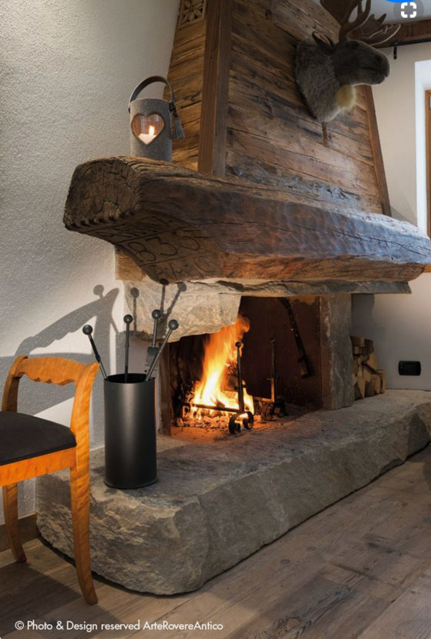 Ein Cheminée gibts in verschiedensten Variationen: Rustikal,