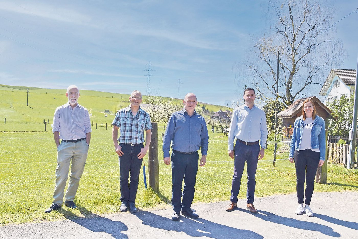 Hans Ramseier, Andreas Bracher, Andreas Aebi, Martin Rufer und Isabella Stalder (v. l. n. r.), führten durch die Veranstaltung. (Bilder Barbara Heiniger)
