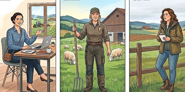 Drei (erfundene) Frauen, drei Lebenssituationen: Anna ist fürs Alter gut abgesichert, Erika minimal und bei Silvia droht Altersarmut. 